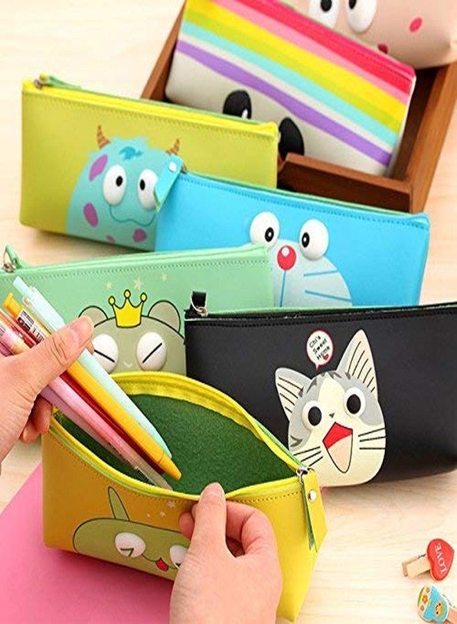 Jiada Silicon Cartoon Pencil Pouch Stationery Case - 1 Pcs Assorted Colours - Image 1